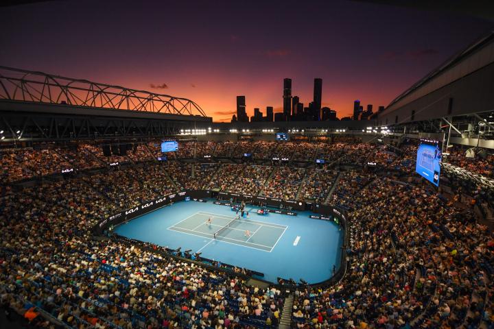 Impresionante noche en el abierto de australia